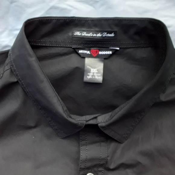 Artful Dodger black button down - Picture 4 of 4